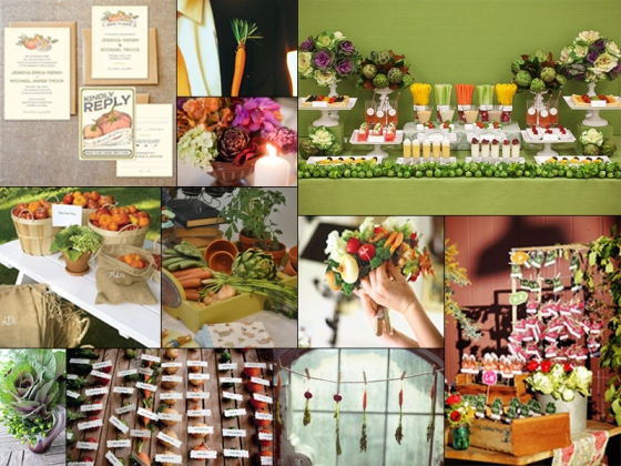 Vegetables Wedding Inspiration Board: Events by Elisa